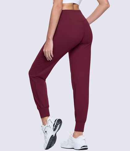 MAGCOMSEN Women's Joggers High Waisted Yoga Pants with Pockets Loose Leggings for Workout Athletic Lounge Running in Saudi Arabia