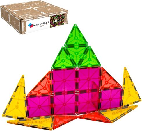 MAGNA-TILES Color Shop Glacier 20-Piece Magnetic Construction Set, The Original Magnetic Building Brand in Saudi Arabia
