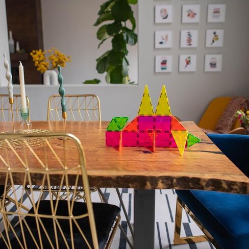 MAGNA-TILES Color Shop Glacier 20-Piece Magnetic Construction Set, The Original Magnetic Building Brand in Saudi Arabia