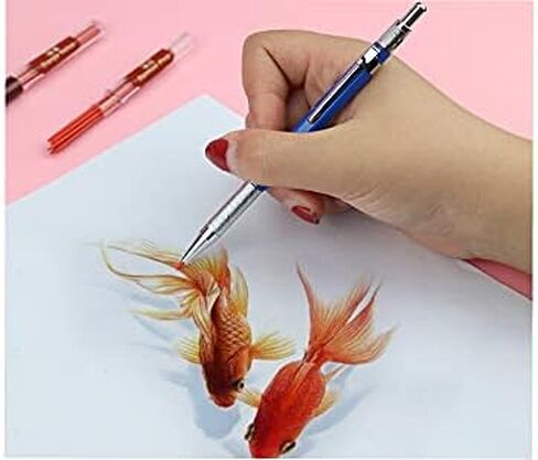 2.0mm Color Pencil , 7 Assorted Colored Refills, Bold and 90 mm Tall Refill Mechanical Pencil Leads, 8pcs for Each Color in Saudi Arabia