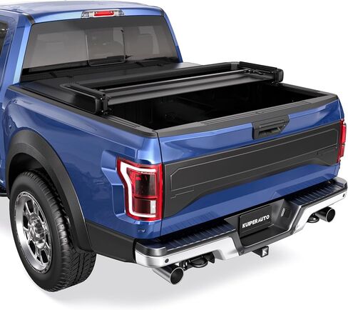Tri 3-Fold 5.5FT Soft Folding Truck Tonneau Cover Compatible with 2004 2005 2006 2007 2008 Ford F150 F-150 (Excl. 2004 Heritage) Styleside 3 Fold On Top Truck Bed Cover in Saudi Arabia