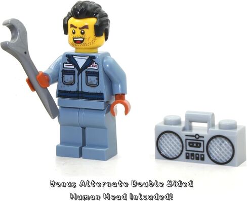مجموعة مجسمات صغيرة من LEGO Hidden Side - جاك ديفيدز (قبعة خلفية)، زومبي ميكانيكي مسكون (سكوت فرانسيس) برأس بديل، وشبح بغطاء رأس أبيض وعرض الهالوين in Saudi Arabia