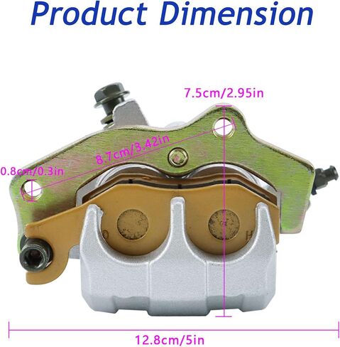 Front Left Right Brake Calipers with Pads Replacement for Kawasaki Teryx 750 Teryx 800 KRF800 2014-2019 43080-0128 43080-0129 in Saudi Arabia