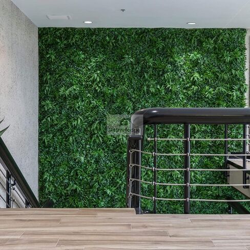 Artificial Rainforest Living Wall Vertical Garden for Outdoor Hedge Installments or Indoor Decor (5 Pack) 28 SQF in Saudi Arabia