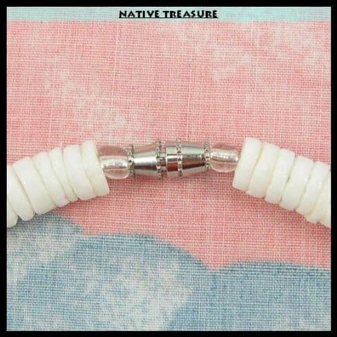 Mens and Womens Summer Beach Surfer Necklace From the Philippines, Extra Wide White Clam Heishe Ark Shells in Saudi Arabia