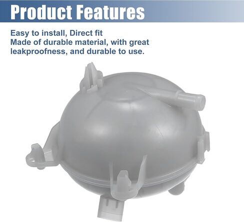 X AUTOHAUX Coolant Radiator Reservoir Tank 5Q0121407A Coolant Overflow Expansion Bottle with Cap and Sensor for Audi A3 8VA, 8VF 2012-20208 1 Set in Saudi Arabia
