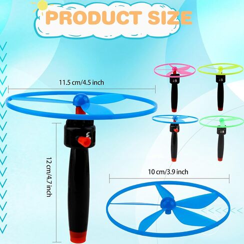 48 قطعة من لعبة القرص الطائر لعبة طائرات الهليكوبتر ديسكو فلاير تتضمن 16 قاذفة سلسلة و32 طبق طائر للأطفال في الهواء الطلق وهدايا عيد الميلاد، ألوان عشوائية in Kuwait