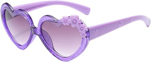 OZPYKAE Girl Heart Flower Sunglasses,Heart Shaped Cute Glasses UV 400 Protection Outdoor Girl Boy Gifts Eyewear Sunglasses in Saudi Arabia