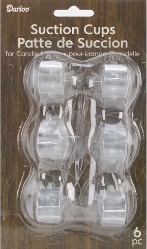 Darice Clear, Suction Cups for Candle Lamps, 6 Pack in Saudi Arabia