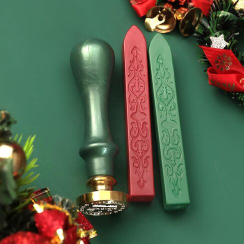Wax Seal Stamp for Northpole,Santa Claus Northpole Sealing Wax Stamp with Sealing Wax Sticks for Christmas New Year Letters Cards Sealing Decoration Santa Claus Wax Seal (Santa Northpole) in Kuwait