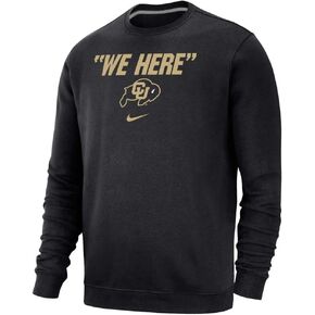 Nike Men's Colorado Buffaloes We Here Club Fleece Pullover Sweatshirt