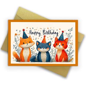 Funny Birthday Cards - Time Greeting Cards - Gifts for Men, Women, Him, Her, Friends and Family - 8x5.3 inches (Good Times)