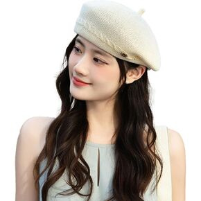 Women Beret Hat Girls French Style Knitted Cap Fashion Spring Fall Summer Artist Hat
