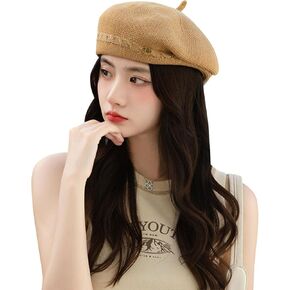Women Beret Hat Girls French Style Knitted Cap Fashion Spring Fall Summer Artist Hat