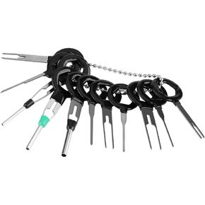 11pcs Wire Terminal Removal Tools, Car Auto Wire Harness Plug Terminal Extraction Pick Connector Crimp Pin Back Needle Remove Tool Set