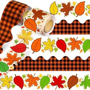 2 Rolls 65.6ft Racing Car Board Decorations Checkerboard Bulletin Board Borders Bulletin Board Strips Racing Classroom Decor Back to School Bulletin Trim Borders for Home Office