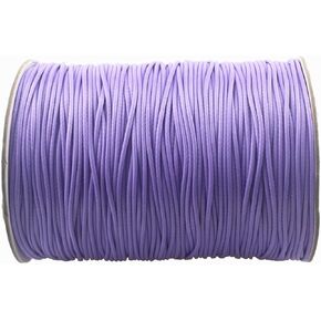 Waxed Polyester Jewelry Making Cord Waxed Beading String with Spool for Craft DIY Thread (Black, 0.5 mm (150 Yards))