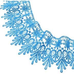 GXTIZAS Black Lace Trim 5 Yards Wide Venise Lace Ribbon Embroidered Edge Trim for Sewing Crafts Pillow Case