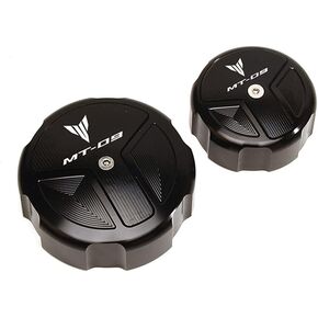 Motorcycle CNC Aluminum Rear And Front Brake Fluid Reservoir Cap For Yamaha MT 09 MT-09 SP TRACER 9/GT 2021 2022 2023 2024 Motorbike Oil Cylinder Cover