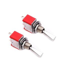 2Pcs RC Transmitter 2 Positions Long Toggle Switch for Spektrum DX9 FrSky Taranis X9D Plus I6x ET16S AT9S