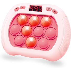 Pop Game Light Up Fidget Toy for Kids, 6 Modes LED Screen Quick Push Pop Game Controller Electric Fidget Popper Game Bubble Road Trip Car Game Birthday Toys for Kids Boys Blue