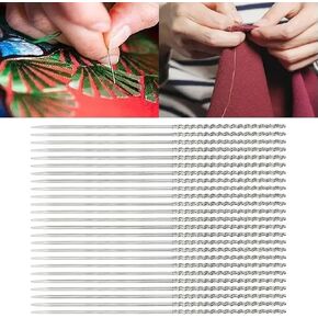 25 Pcs Snag Repair Needle Repair Knits and Woven Tool,Knits Tool,2.36 x 0.03 Inch Snag Repair Tool Leather Craft Sewing Stitching Needle for Woven Knitted Cloth Garments Drapes,Stitch Fix Tool