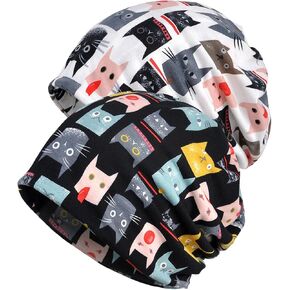 WULIQIUQIU Women's Baggy Slouchy Beanie Chemo Hat Cap Scarf in Kuwait