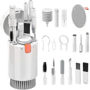 QINGLER 20 in 1 Laptop Screen Keyboard Cleaner Kit, Multifunctional Electronics Device Cleaning Kits for Airpod, Phones, Keyboards, Earbuds, Computer, Camera, Game Console and Lego