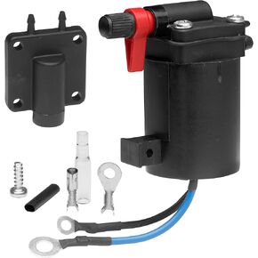 Fuel Primer Choke Solenoid valve compatible with Omc Johnson Evinrude 9.9-300 HP 1980-2005 outboard 5007356 5828665 397909