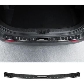 Exterior Rear Bumper Protector for Toyota RAV4 2024 2023 2022 2021 2020 2019 Accessories Stainless Steel Rear Bumper Guard Trunk Sill Protector (Black Brushed)