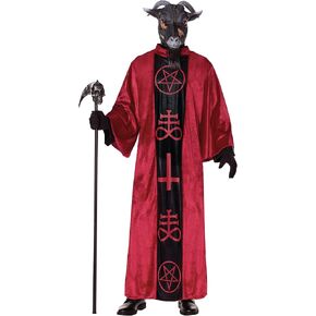 Spirit Halloween Adult Baphomet Costume | Knights Templar Deity | Sabbatic Goat Costume | Demon Outfit