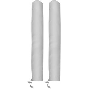 2Pcs Windshield Wiper Blade Cover, 25.5x3.9in Polyester RV Windshield Wiper Blade Protector, Gray Wiper Blade Protector, Waterproof Rainproof Bird Droppings Wiper Cover for Car SUV Truck