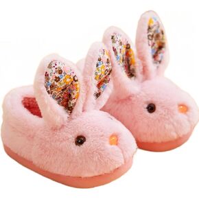 Toddler Slippers Girls Shoes Bunny Slippers for Kids Fuzzy Soft Plush Rabbit Slippers Boys Warm House Slippers Shoes