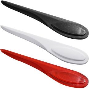 JJUNW 3 Pcs Point Turner Sewing Tool, Point Turner Creases Sewing Tool, Plastic Sewing Mark Turner Point Tuner Seam Presser Tool, Sewing Supplies for Sewing Quilting(Red, White, Black)