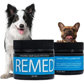 Hemp Dog Health - Remedy - High-Potency Hemp Salve Dog Wart Remover - Painless Dog Skin Tag Remover Balm - Dog Health Supplies for Comfort & Healthy Cell Growth for Dogs with Difficult Conditions
