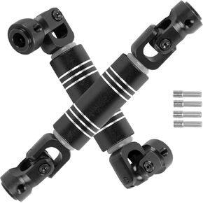 Universal Drive Shaft Axles 98-115MM Upgrades Part for 1/10 TRX4 Axial SCX10 SCX10 II 90046 SCX10 III AXI03007 D90 TF2 Redcat Gen7 GEN8,2Pcs RC Crawler Driveshaft,Black
