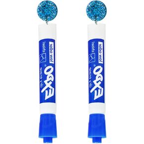 ONLYJUMP Acrylic Earrings Pencil Earrings Marker Pen Dangle Earrings Teacher Earrings for Women Girls Handmade Funny Marker Pen Dangle Earrings for Teachers Back To School Funny Jewelry Gifts in Saudi Arabia
