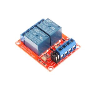 NOYITO 9V 2-Channel Relay Module High Low Level Trigger with Optocoupler Isolation Relay Load AC 0-250V 10A DC 0-30V 10A Circuit Switch Board