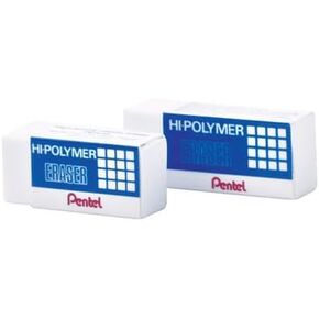 Eraser Pencil Pentel Hi-Polymer ZEH-05., Total of 2 Erasers