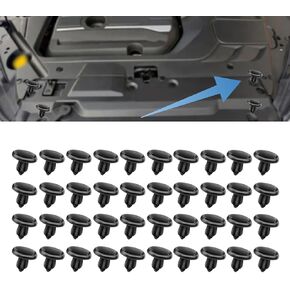 40Pcs Engine Under Cover Push-Type Retainer Clips, Quality Nylon Engine Splash Shield Fender Liner Trunk Lid Trim Replacement for Lexus Toyota 90467-07201