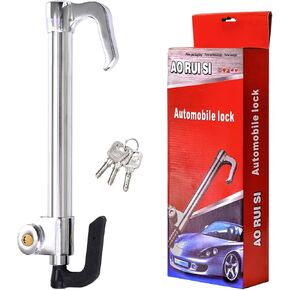 Elsjoy Steering Wheel to Brake Lock with Keys, Anti-Theft Car Locking Device Universal Security Lock for Vehicle, Brake Pedal Lock for Car, Truck, SUV, Van