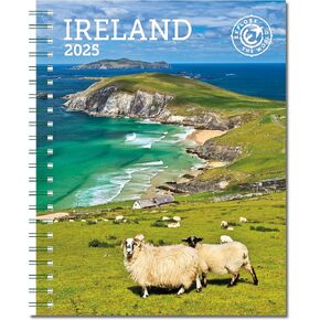 Ireland Weekly Engagement Calendar 2024, Planner 6.5" x 8.5" Spiral Bound