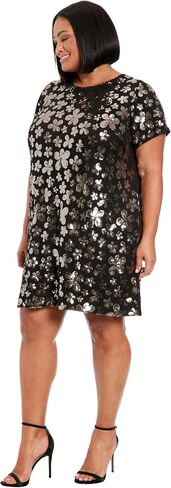 London Times Women's Sequin T-Shirt Dress in Saudi Arabia