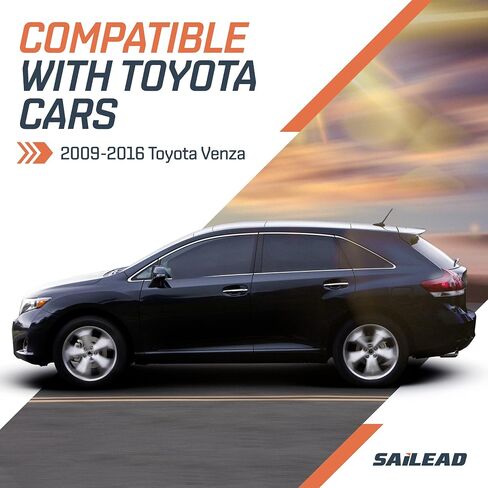 استبدال واقي الشمس من جانب السائق الأيسر من SAILEAD متوافق مع Toyota Venza مع فتحة سقف وإضاءة، بديل لـ Venza 2009 2010 2011 2012 2013 2014 2015 2016، رمادي، LH in Kuwait