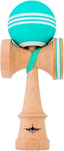 Kendama USA - Kaizen Triple Stripe Kendamas - for Players of All Levels, Carrying Bag Included (Pink & White) in Saudi Arabia