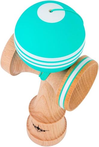 Kendama USA - Kaizen Triple Stripe Kendamas - for Players of All Levels, Carrying Bag Included (Pink & White) in Saudi Arabia