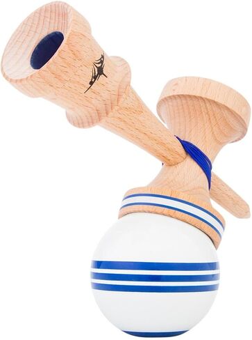 Kendama USA - Kaizen Triple Stripe Kendamas - for Players of All Levels, Carrying Bag Included (Pink & White) in Saudi Arabia