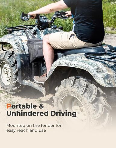 KEMIMOTO ATV Fender Bag 5.5L Water-resistant Phones Wallets Storage Bag ATV 4 Wheeler Accessories Fits for ATVs Boats UTVs Universal Adaptation Compatible with Polaris Sportsman Can-Am Grizzly in Saudi Arabia