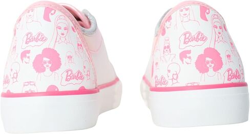 أحذية باربي الرياضية للفتيات ذات الرقبة المنخفضة أحذية رياضية باللونين الوردي والأبيض مقاسات 11-3 (طفل صغير/طفل كبير) in Kuwait