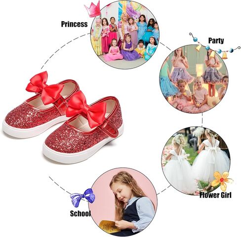 Felix & Flora Toddler/Little Kid Girls Running Shoes Glitter Sneakers Princess Fashion Casual Sports Shoes in Kuwait